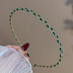 Uus Vintage Elegantne Kuninglik Alice Peapael, Roheline ja Rhinestone Juuksepael