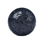1tk Looduslik Vulkaaniline Kivipall, Must Kvartsikera Kodukaunistuseks., 30 mm
