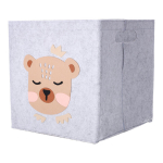 Tekstiilist m&auml;nguasjade konteiner 30x30x30 Teddy karu