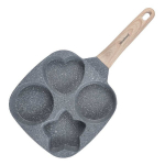 Marmorpann nelja sektsiooniga munadele ja pannkookidele, hall