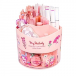 V&auml;line k&otilde;vaketas Sanrio Kuromi ja My Melody P&ouml;&ouml;rlev Lauaorganisaator - Armas Tarvik mitme Sektsiooniga T&ouml;&ouml;koha Tarvikute jaoks., 1 vnt Pink My Melody + lipdukai