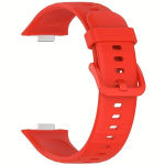 Huawei Watch Fit3 Silikoonrihm V&auml;rvilise Pannaliga - Stiilne Meeste Aksessuaar. variant-101821, Raudona