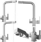K&ouml;&ouml;gisegisti kolmesuunaline veefiltrile kraan Granitan Node kroom v&auml;ljalaskeava filter komplekt