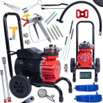 V&auml;rvipihusti Rosfix Red Strong Storm 1100 RSS05 &ndash; Harjadeta mootor, V&otilde;imsus 3500W, L&auml;bilaskev&otilde;ime 18 l/min