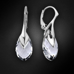 Naiste h&otilde;bedased k&otilde;rvar&otilde;ngad DiamondSky &bdquo;Baroque II (Light Chrome)&ldquo; Swarovski kristallidega