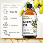 AURANY Neemi&otilde;li Eeterlik &Otilde;li, 100ml - Puhas ja Niisutav, N&auml;ole, K&auml;tele, Jalgadele ja Kehale.