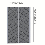 1tk Magnetiline Soojusisoleeritud Uksekardin, Helikindel Uksekate Talveks Hall, 120*210cm