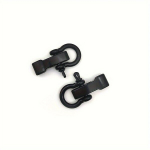 2-Pakk Tsingisulamiga Reguleeritav O-r&otilde;nga Pannal, Paracord K&auml;ev&otilde;ru Kinniti, &Scaron;viesiai juoda