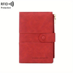 RFID Passi Kott Suur Mahutavus Lukuga Reisipassi Hoidik variant-29784, Raudona