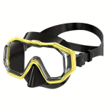 1tk Lai Vaade Snorgeldamismask, Lekkekindlad Sukeldumisprillid, Juoda Ir Geltona