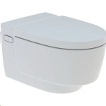 Nutikas seinale paigaldatav WC-pott Geberit AcuaClean Mera Classic Rimless TurboFlush bideefunktsiooni ja aeglaselt sulguva kaanega 146.201.11.1