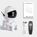 USB Galaxy projektor Astronaut Star Projektor Led &ouml;&ouml;valgusti koju Magamistoa Lastele Kingitus White