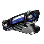 High Quality-Bluetoothi auto FM-saatja MP3-m&auml;ngija raadiok&auml;ed-vabad autokomplekti heliadapter kahe USB, U-ketta, TF-kaardiga