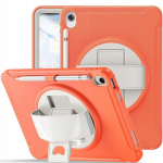 Kott iPad Air3 10,5"/Pro 10,5" jaoks koos p&ouml;&ouml;rleva statiiviga oranži v&auml;rvi