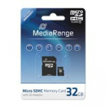 MediaRange SD MicroSD Card 32GB SD CL.10 inkl. Adapter