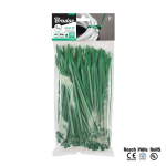 Kaablisidemed Bradas 7,6 x 150 mm, 100 tk, avatavad, rohelised
