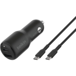 Belkin laadija BOOST Charge 42W Dual Car Charger PD/PPS Tech. CCB005btBK
