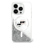 Karl Lagerfeld KLHMP16MLGKCSGH iPhone 16 Plus 6.7" hardcase transparent Liquid Glitter Karl&Choupette Head Magsafe