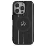Mercedes MEHMP16S23HRSK iPhone 16 6.1" czarny|black hardcase MB Double Layer Crossed Lines MagSafe