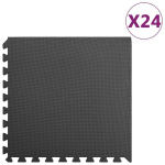 vidaXL p&otilde;randamatid 24 tk 8,64 ㎡ EVA-vaht, must