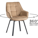 P&ouml;&ouml;rlev samettool Mebel Elite LUNA beež