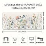 1tk Lilleline Suur Hiirepadi Pikendatud Lauapadi XL Kummist Alus., 23,6 * 11,8 colio (60x30 cm)