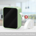 Marklife P15 Mini Termiline Etiketiprinter, Juhtmevaba M&auml;rgistustegija Nutitelefonile, Matcha spalva
