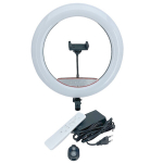 Elight SR14 36 cm LED-valgusti r&otilde;ngas nutitelefoni hoidjaga + 220 V adapter + kaugjuhtimispult must