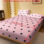 1tk Punane Armastus Print Liibuv Voodilina, S&uuml;gav Tasku., XX Fitted Sheet-Xinyouluixi milteliai