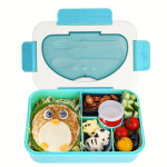 1tk Lunch Box, Kaasaskantav Ja Lekkevaba Bento Karp, 5 Sektsioonidega Toidukarp Kaas, K&ouml;&ouml;gihoidjad Ja Ladu, K&ouml;&ouml;gitarvikud., Mėlyna