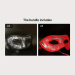 1tk Seksikas Pits Mask Naiste Erootiline Mask Peomask., Juoda + Raudona