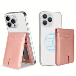 PU Kunstnahast Mobiiltelefoni Magnetkaart Hoidja &Otilde;huke Krediitkaardi Hoidja.