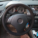 15-Tolline Premium Seemisnahast Roolikate BMW jaoks - Libisemisvastane, Niiskust Imav, Sobib Auto Salongi Tarvikuks. , 1 stilius