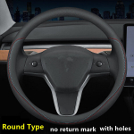 Auto Napa Pu Nahast Roolikate - Libisemisvastane ja Hingav! , O forma 2 linijos - juoda