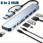 USB jaotur USB C jaotur 7-&uuml;hes USB laiendaja 4 USB pordiga