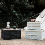 Mitmek&uuml;lgne Kokkupandav Hoiukast Puidust Kaane - Sobib Telkimiseks, Matkamiseks ja Kodukorralduseks