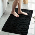 1tk Kivimustriline Pehme WC Vaip, Vannimatt, Libisemiskindel Vaip, 50*80cm ruda