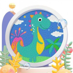 Avasta Lapse Loominguline Potentsiaal DIY Rhinestone Maal Komplektiga., Dinozauras