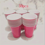 Plasttopsid, roosad, 50