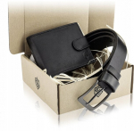 Ehtsast nahast kinkekomplekti rahakott + v&ouml;&ouml; Stevens