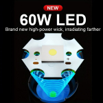 1 Komplekt Super Ere Taskulamp, 60W LED Laetav Taskulamp Taktikaline, Žibintuvėlis +1*26650 Baterija