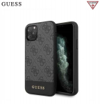 Guess &uuml;mbris iPhone 11 jaoks GUHCN61G4GLGR hall k&otilde;va &uuml;mbris 4G PU metallist logo