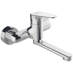 Seinale kinnitatav kraanikausi segisti Laveo Rondo, Chrome