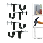 Kardinad, kardinapuu kronstein, topelt kardinapuu kronstein, must-stiil: &uuml;he konksu komplekt 2;