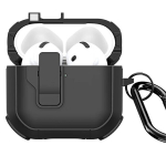 Dux Ducis PECP PC+TPU kaitsekorpuse kate konksuga Apple AirPods 4 jaoks &ndash; Must