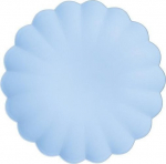 Plastplaadid, korduvkasutatav, helesinine, 22 cm., 4 tk.
