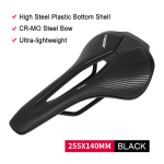 (-255x140mm must) TS238 Mtb Jalgratta sadul Jalgrattaiste EVA materjal Maastikujalgratta tooted MTB v&otilde;idus&otilde;idu tarvikud, (-255x140 mm juoda)