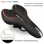 Jalgrattaistmed ja istmekatted, mugav jalgrattasadul, lai pehmest geelist ergonoomiline iste MTB- ja maanteeratastele (27*16cm)