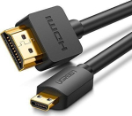 micro HDMI - HDMI 2.0 kaabel 1 m - must