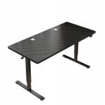 Elektriline kallutuslaud must 140 cm reguleeritav, kaasaegne 72-118 cm m&auml;ngulaud